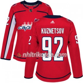 Washington Capitals Trikot Evgeny Kuznetsov 92 Adidas 2017-2018 Rot Authentic - Dame